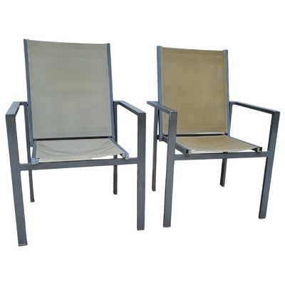 Vintage Chairs with Aluminum Structure., Set of 4-TCS-1419553