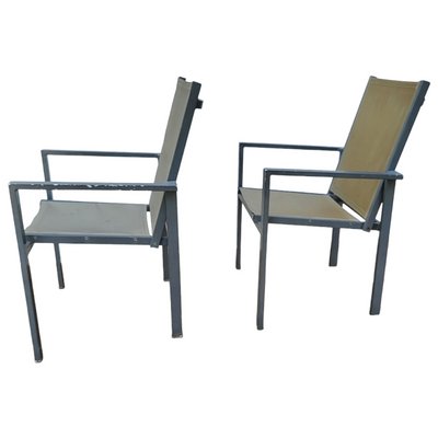 Vintage Chairs with Aluminum Structure., Set of 4-TCS-1419553