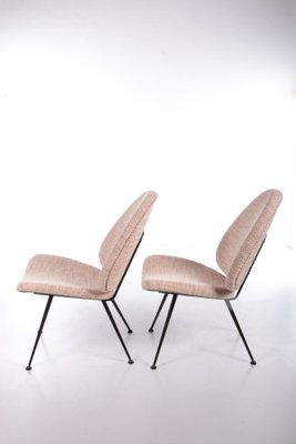 Vintage Chairs with Metal Legs, 1960s, Set of 2-EZZ-1293310