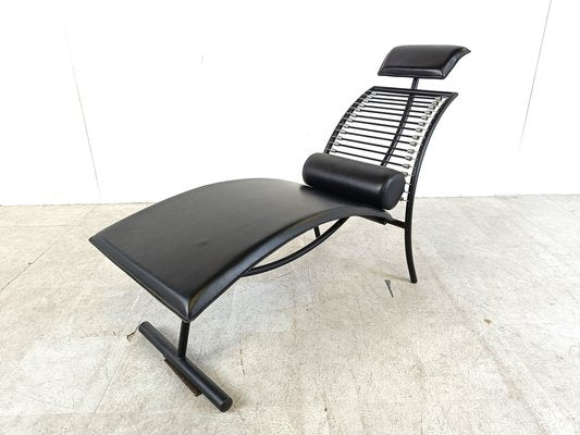 Vintage Chaise Lounge in the style of Rene Herbst, 1990s-IRH-1725280