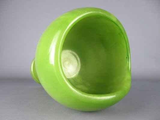 Vintage Chalice Vase in Green Alabaster Stone, 1980s-PWG-2034512