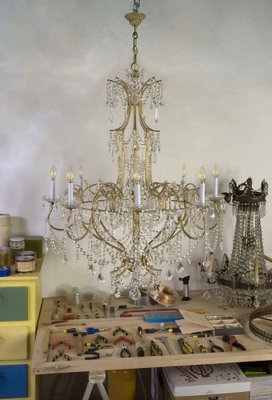 Vintage Chandelier, 1980s-QES-1759563