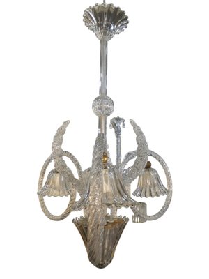 Vintage Chandelier by Barovier & Toso, 1940s-INI-1745414