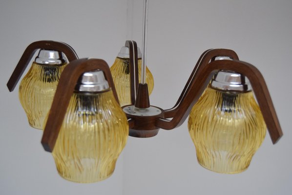 Vintage Chandelier from Dřevo Humpolec, 1960s-TZ-783859