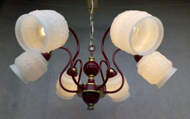 Vintage Chandelier from Drukov Brno, 1970s-VIC-883790