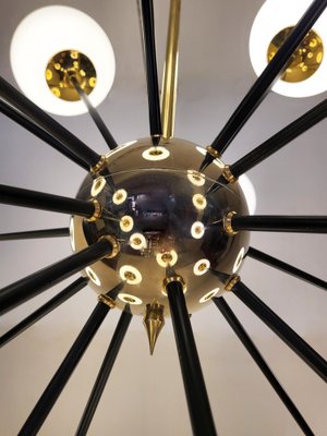 Vintage Chandelier in Brass, 1970s-WIM-1723717