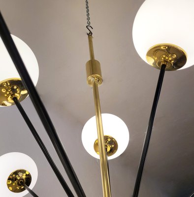 Vintage Chandelier in Brass, 1970s-WIM-1723717