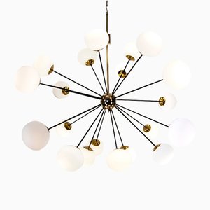 Vintage Chandelier in Brass, 1970s-WIM-1723717