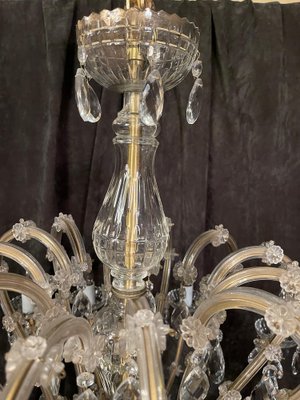 Vintage Chandelier in Crystal & Brass-FLW-1401977