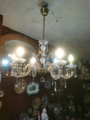 Vintage Chandelier in Glass, 1950s-GEL-1789849