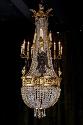 Vintage Chandelier in Style of Pierre Phillipe Thomire-FLW-1402006