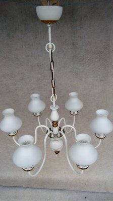 Vintage Chandelier & Table Lamp, 1970s, Set of 2-VIC-980548