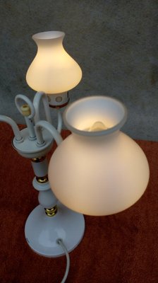 Vintage Chandelier & Table Lamp, 1970s, Set of 2-VIC-980548