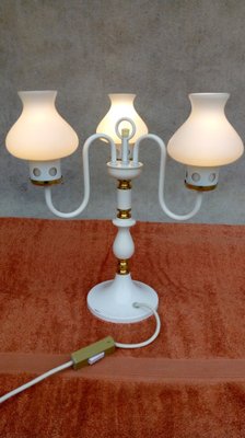 Vintage Chandelier & Table Lamp, 1970s, Set of 2-VIC-980548