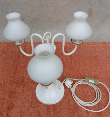 Vintage Chandelier & Table Lamp, 1970s, Set of 2-VIC-980548