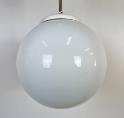 Vintage Chandelier with Milk Glass from Elektrosvit, 1960s-CGF-2043805