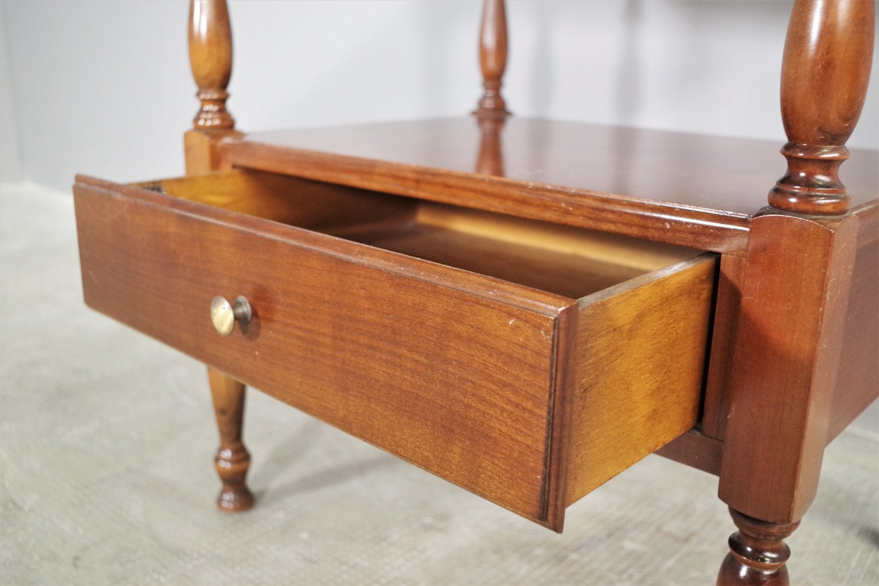 Vintage Cherry Tint Beech Side Table