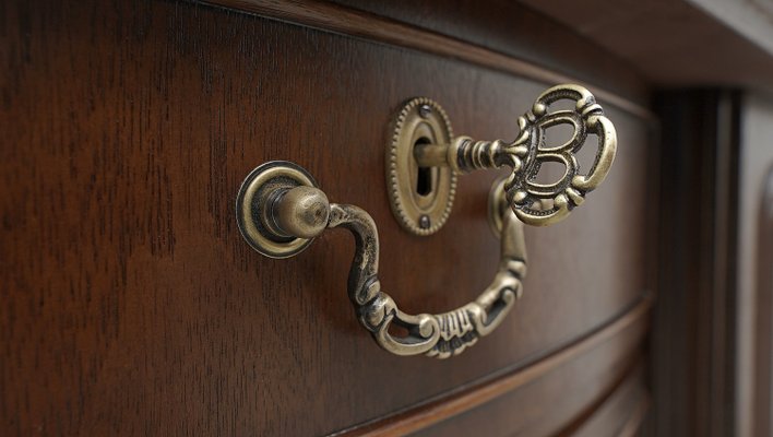 Vintage Chest of Drawers from Ludwik, 1940s-ZFH-2038110