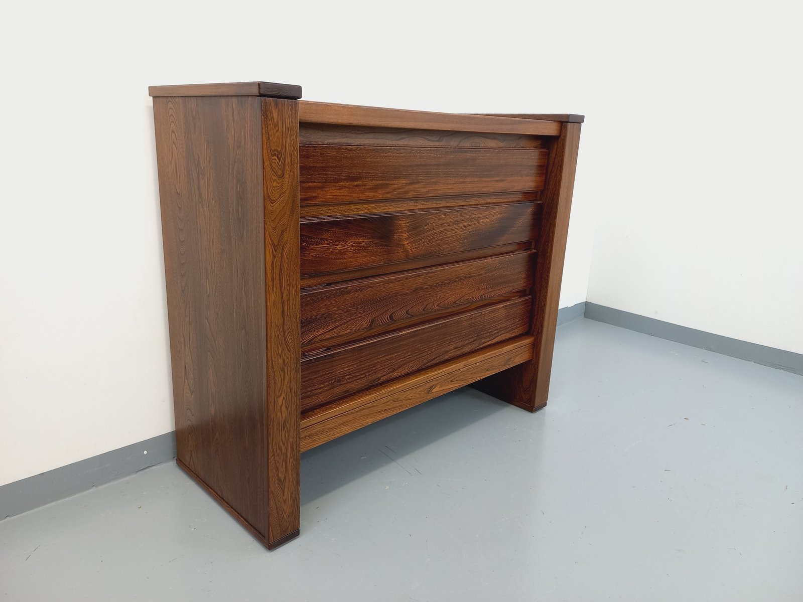 Vintage Chest of Drawers in Elm from Maison Regain, 1980s