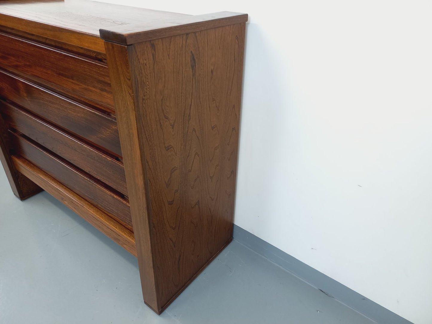 Vintage Chest of Drawers in Elm from Maison Regain, 1980s