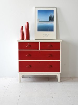 Vintage Chest of Drawers in Lacquered Wood, 1960s-QWP-2042014