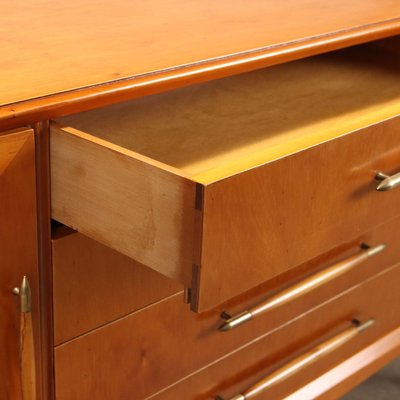 Vintage Chest of Drawers in Wood and Brass, 1950s-VMM-2026533