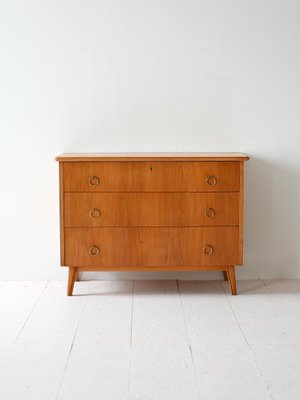 Vintage Chest of Drawers with Gold Links, 1960s-QWP-2034967