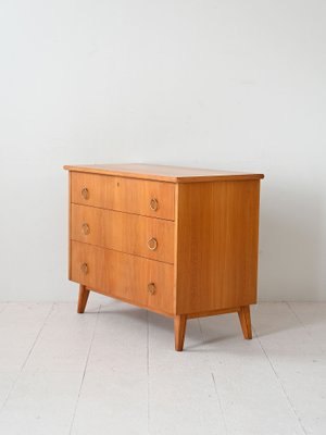 Vintage Chest of Drawers with Gold Links, 1960s-QWP-2034967