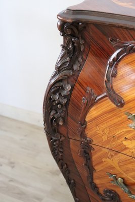 Vintage Chest of Drawers with Inlay Walnut, 1930s-DCO-1264379