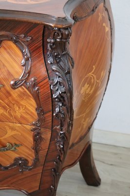 Vintage Chest of Drawers with Inlay Walnut, 1930s-DCO-1264379