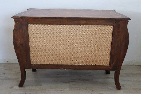 Vintage Chest of Drawers with Inlay Walnut, 1930s-DCO-1264379