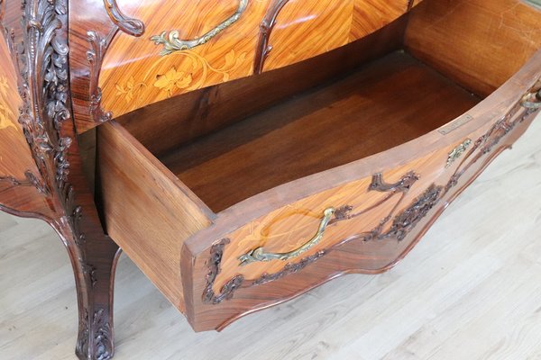 Vintage Chest of Drawers with Inlay Walnut, 1930s-DCO-1264379