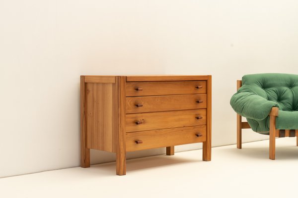 Vintage Chest of Drawers with Leather Handles from Maison Regain, 1960-WXK-2021655