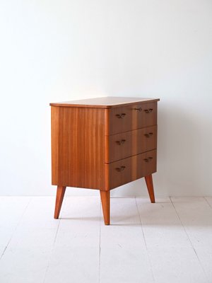 Vintage Chest of Drawers with Metal Handles, 1960s-QWP-2034944