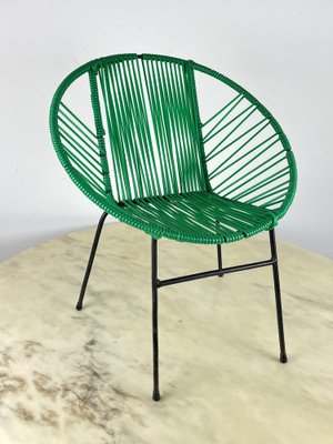 Vintage Children's Chair in Iron and Plastic, Italy, 1950s-YST-1785417