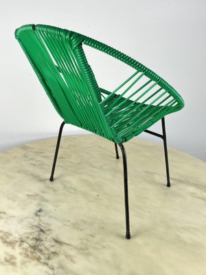 Vintage Children's Chair in Iron and Plastic, Italy, 1950s-YST-1785417