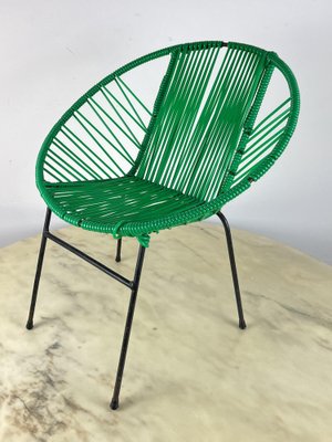 Vintage Children's Chair in Iron and Plastic, Italy, 1950s-YST-1785417