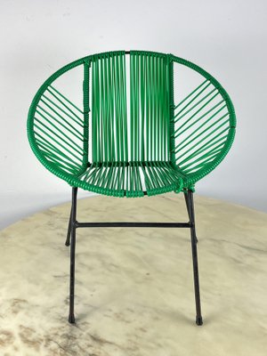 Vintage Children's Chair in Iron and Plastic, Italy, 1950s-YST-1785417