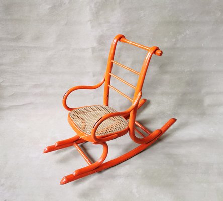 Vintage Children's Rocking Chair from Thonet, 1920s-FW-2022764