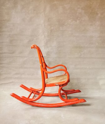 Vintage Children's Rocking Chair from Thonet, 1920s-FW-2022764