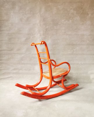 Vintage Children's Rocking Chair from Thonet, 1920s-FW-2022764