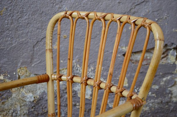 Vintage Children's Rocking Chair in Rattan-AIU-1395892