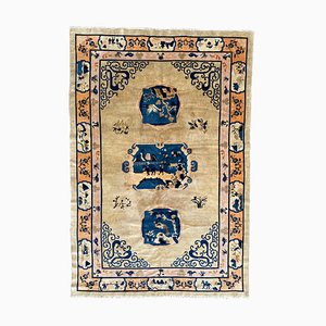 Vintage Chinese Art Deco Design Peking Rug-YMM-1061669