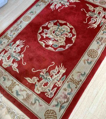 Vintage Chinese Art Deco Rug, 1960s-JZV-1191151