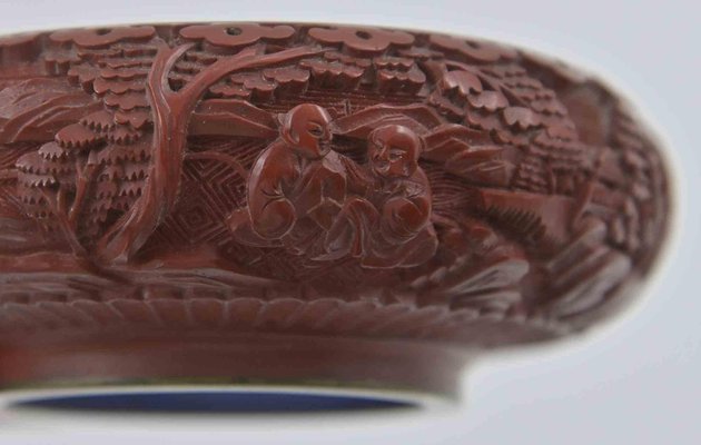 Vintage Chinese Ashtray in Sealing Wax, China, Early 20th Century-ZCI-2029479