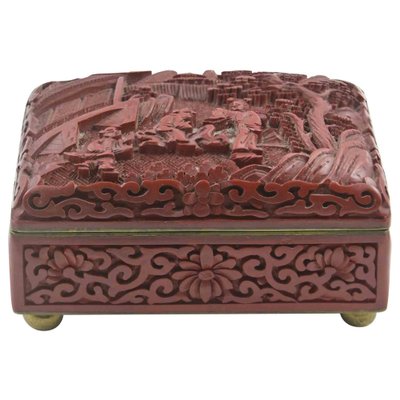 Vintage Chinese Box in Sealing Wax, China, Mid-20th Century-ZCI-2029129