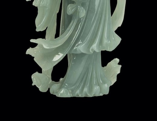 Vintage Chinese Jadeite Carving of a Standing Lady-ZCI-752077