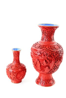 Vintage Chinese Lacquer Vase-ZWH-1801115