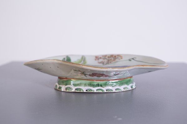 Vintage Chinese Tray in Hand-Painted Ceramic, Set of 2-RCE-1254401