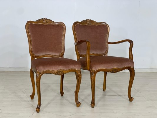 Vintage Chippendale Chairs, Set of 6-LIL-2028767